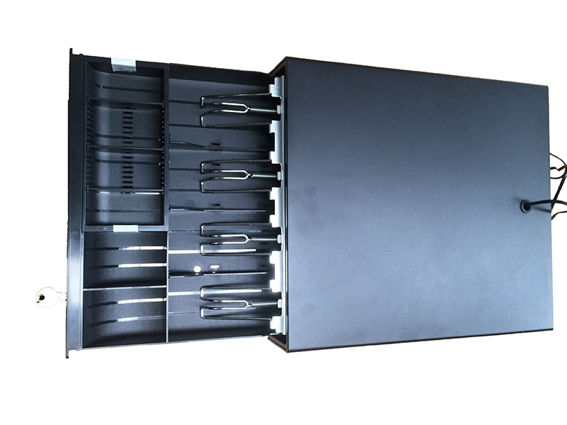 产品展示 小号钱箱 数据接口  驱动电压12v, 24v ,rj11 / rj12小票机